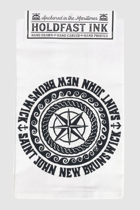 Saint John Compass Rose Tea Towel