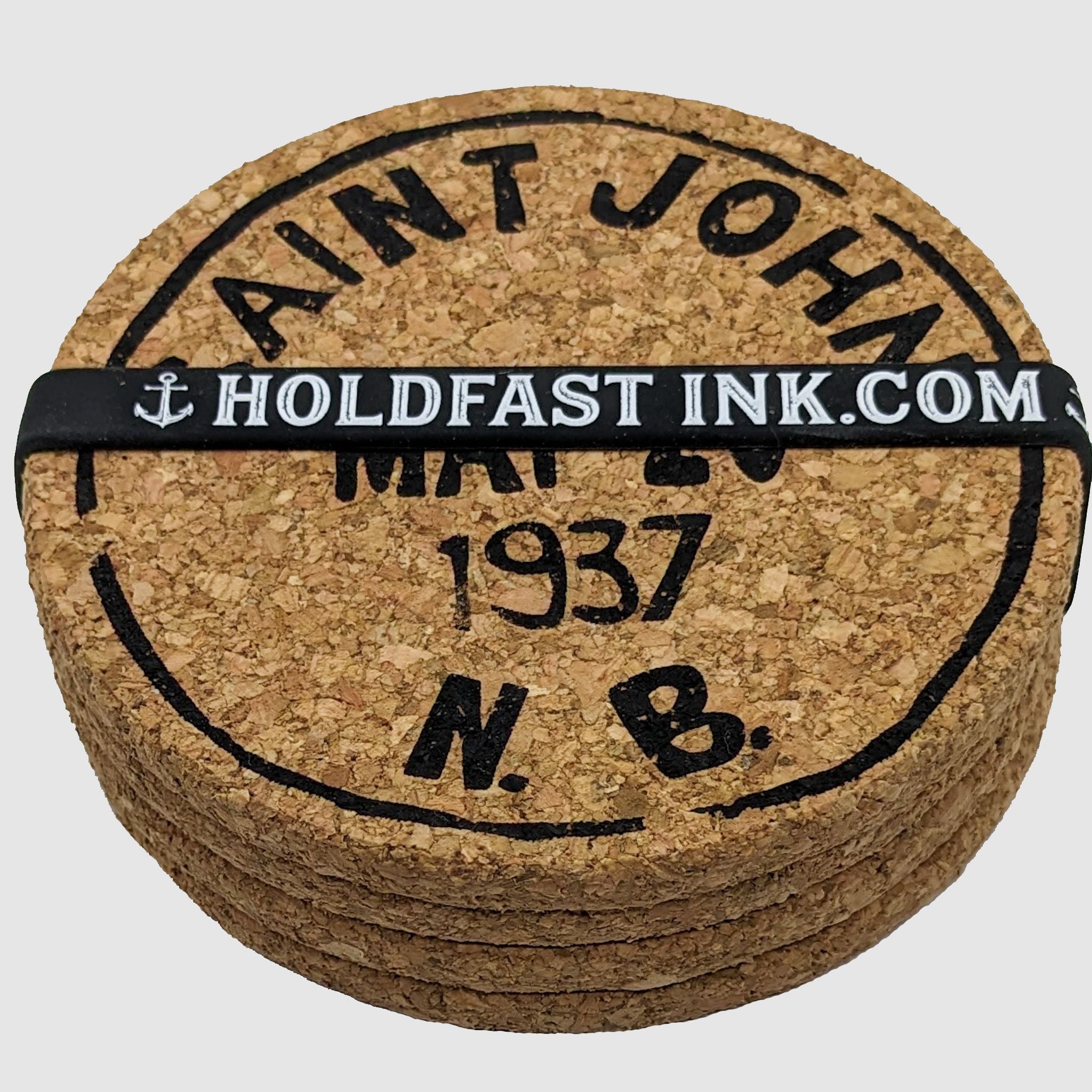 Saint John Vintage Postmark Coasters
