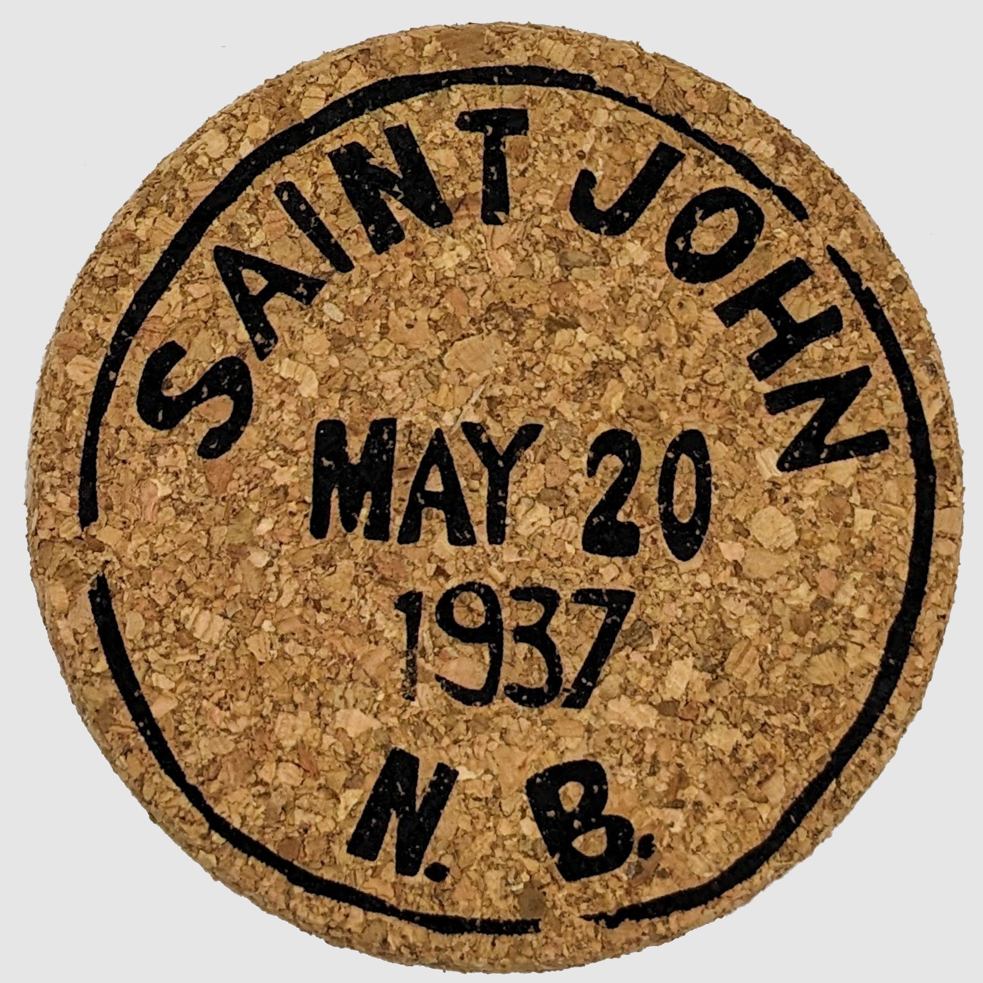Saint John Vintage Postmark Coasters