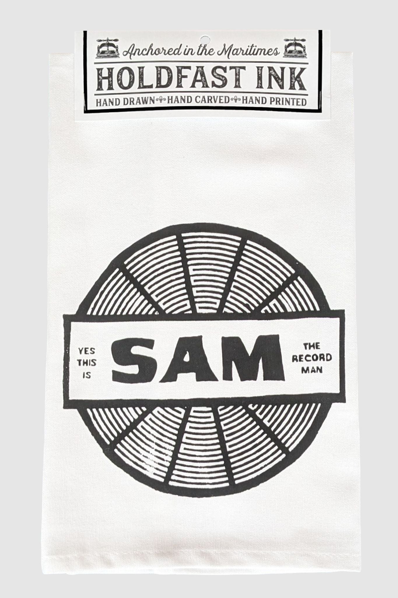 Sam The Record Man Tea Towel