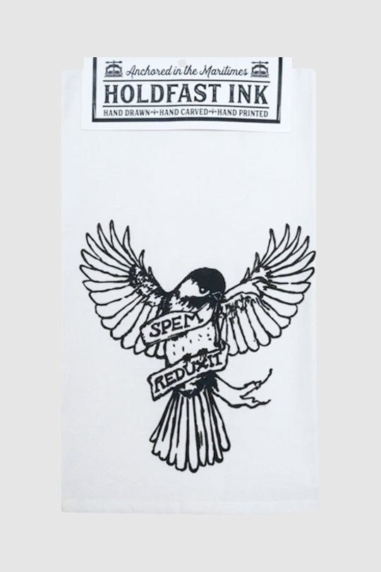Spem Reduxit Chickadee Tea Towel