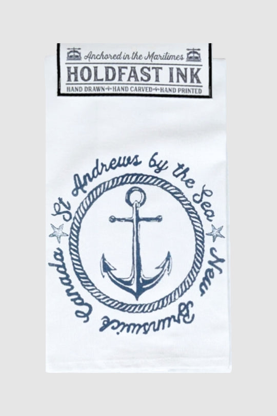 St. Andrews Rope Anchor Tea Towel