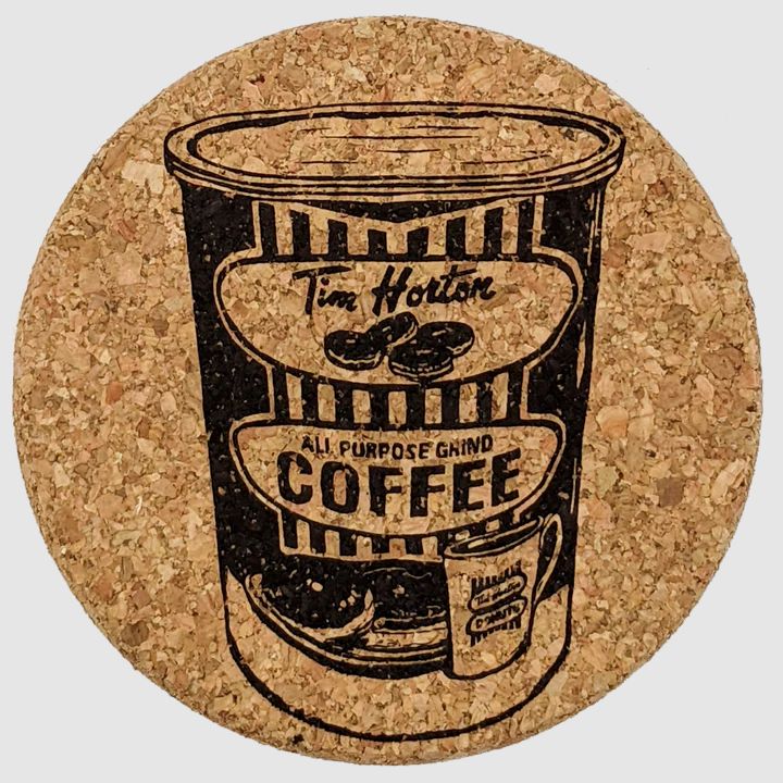 Vintage Tim Horton Coffee Tin Coasters