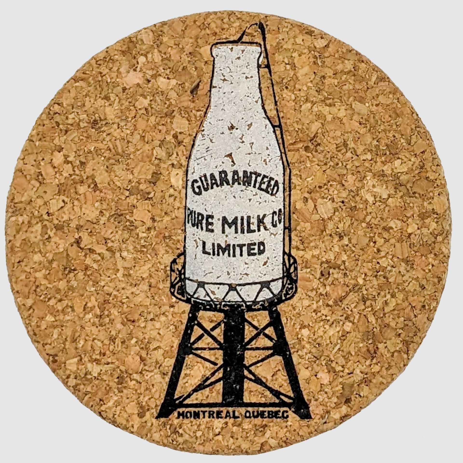 Guaranteed Pure Milk Water Tower Coasters