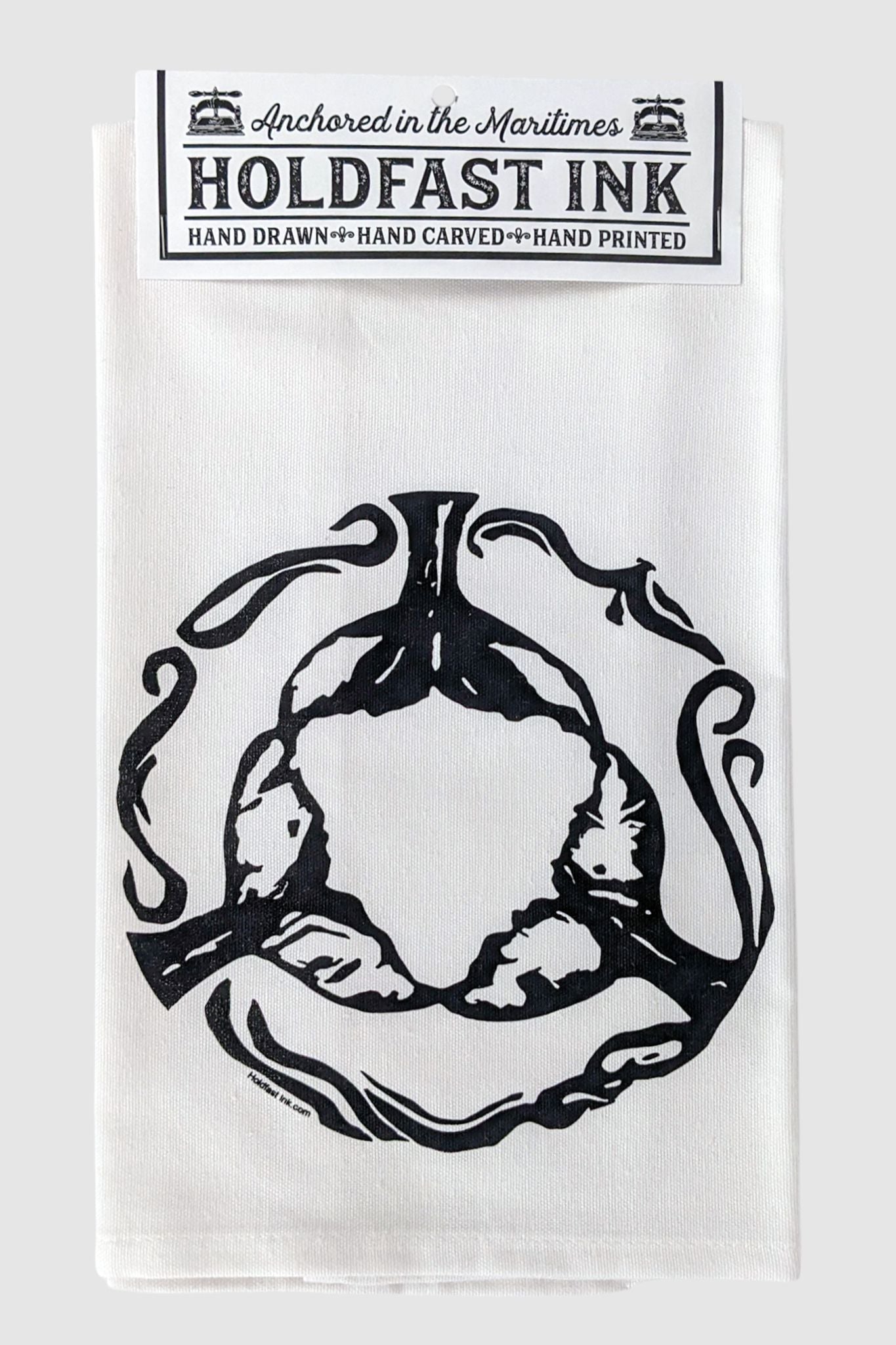 Whale Tail Trio Tea Towel