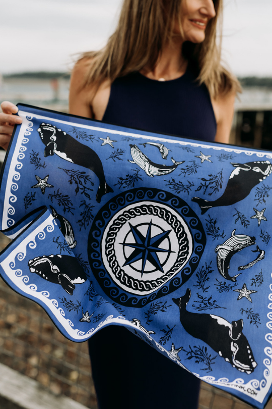 Whales & Waves Bandana